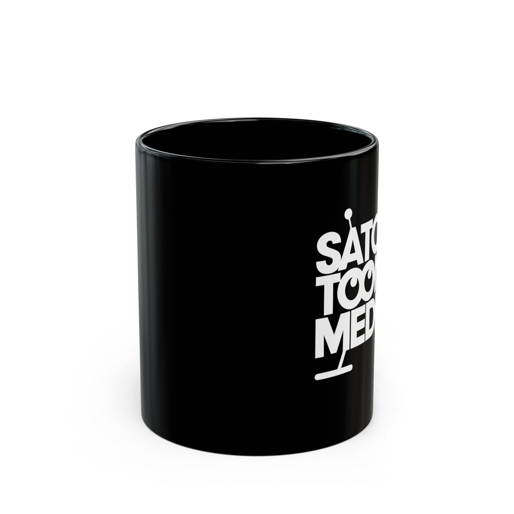 Satch Toons Media Black Logo Mug — 11oz & 15oz Ceramic Coffee Cup