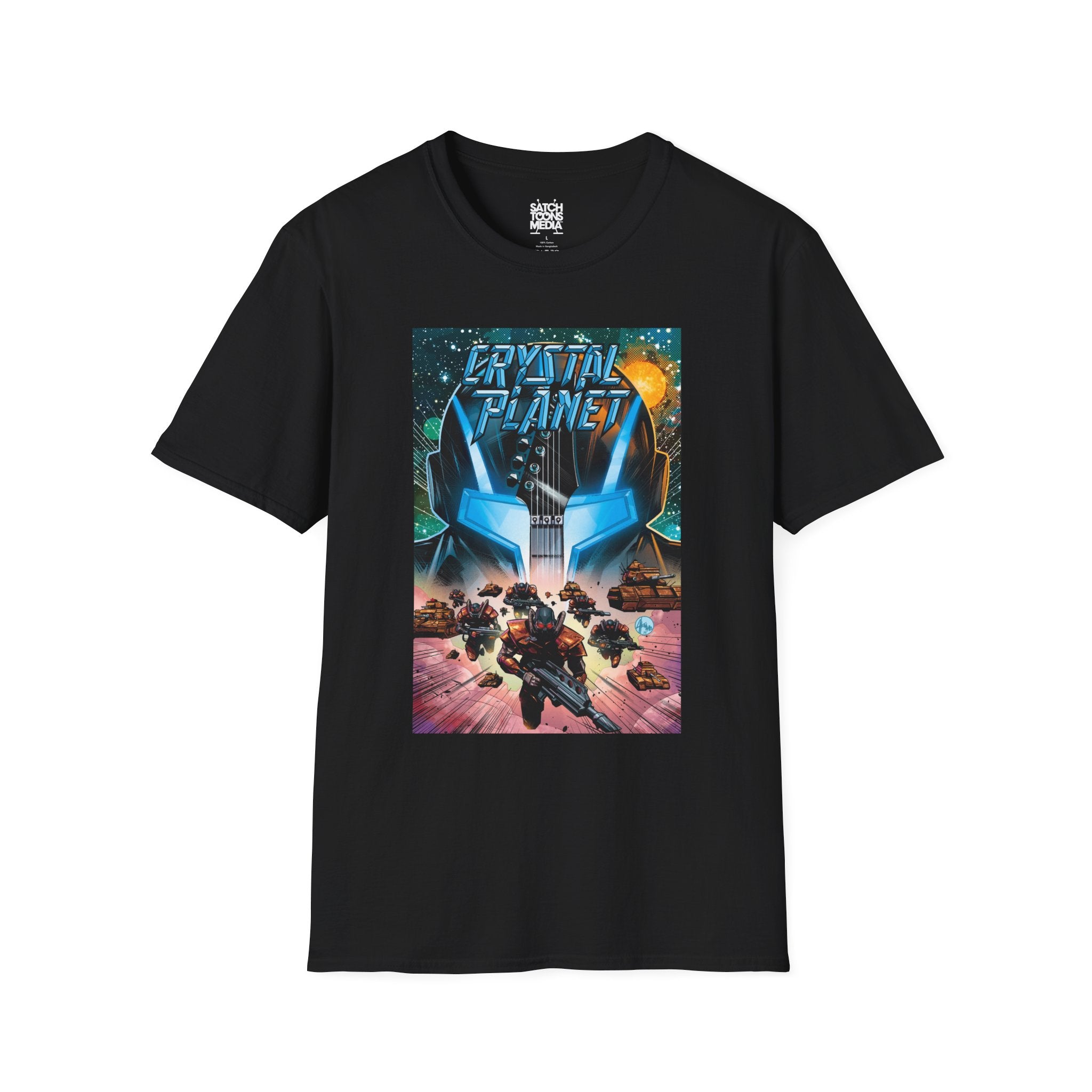 Crystal Planet Red Shift Riders Sci‑Fi Graphic T-Shirt
